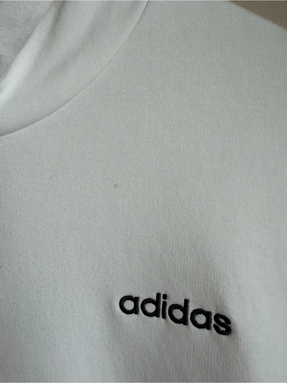 Adidas White Hooded Sweatshirt Men’s Size Large White